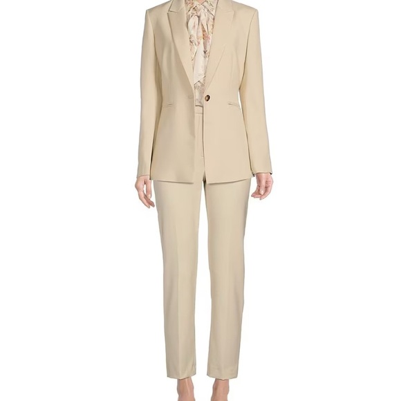 Alex Marie Sandstone Tailored Pantsuit - Picture 3 of 15